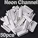 50 Pcs 1/2" Wall Mounting Channel for Neon Rope Light