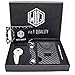 Carbon Fiber Wallet Money Clip by Widely Quality - RFID Blocking - Complete Gift Set Including Key Holder Organizer - Minimalist - Card Holder with Smart Keychain - Slim and Compact - Lightweight