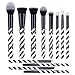 DUcare Makeup Brush Set (Black and White)