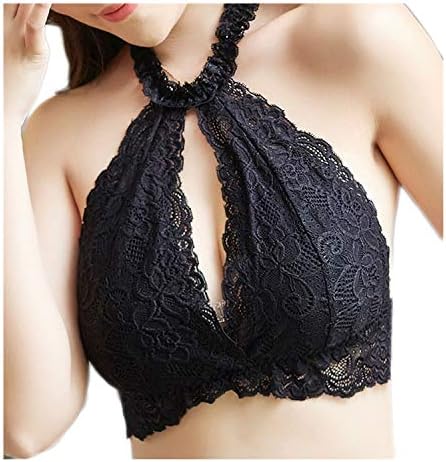 Belazo Women Sexy Floral Lace Halter Push Up Padded Bra Bralet Female Chest Wrap Bras