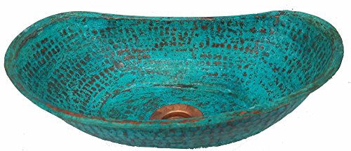Egypt gift shops Hand Forged Verde Bathtub Bath Tub Design Copper Bathroom VERY SMALL Vessel Sink Hand Face Wash Toilet Lavatory Basin Small Petite Bowl Remodel