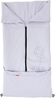 ByBoom - Sommer-Kinderwagen Fußsack 2in1; Universal Fußsack und Decke für Babyschale, Autokindersitz, z.B. für Maxi-Cosi, Römer, Buggy, Babybett; GRAU