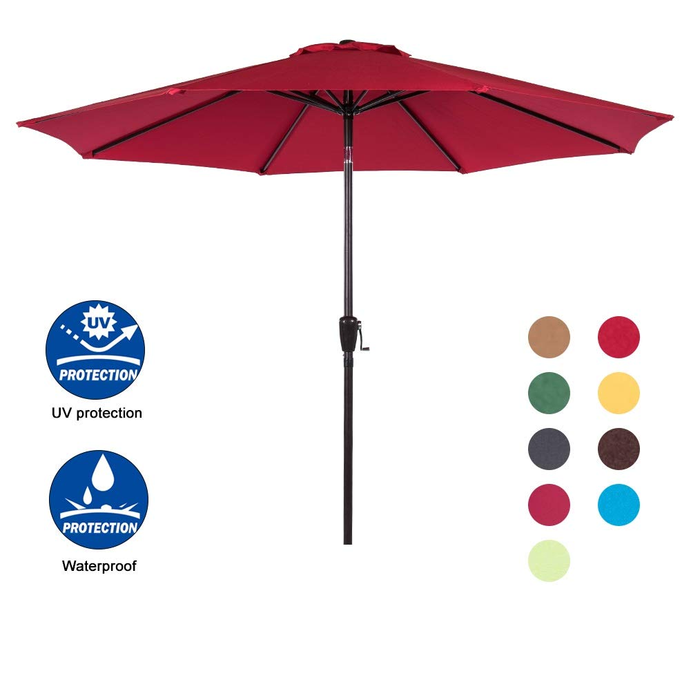 Best patio table umbrella red