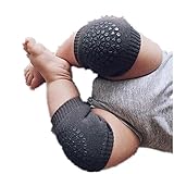 Voberry® Baby Crawling Anti-Slip Knee Compression Sleeve Unisex Kneecap (Dark Gray)