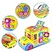 KATUMO Intellectual Musical School Bus Toy, Learning Educational Toys for Baby & Toddles, Electronic Toy Car Multiple Games with Lights and Sounds for 1 2 3 Year Old Boys and Girls