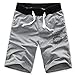 Bestpriceam® Men's Cotton Shorts Pants Gym Shorts Casual (L, Grey)