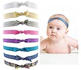 Styla Hair Baby Girl Elastic Headbands Hair Accessories (8 Colors Bows)