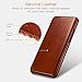 Galaxy S9 Plus Leather Case, Icarer Genuine Vintage Leather Flip Folio Opening Cover in Curved Edge Design, Slim Thin Side Open Case for Samsung Galaxy S9 Plus 6.2 Inch (Brown)