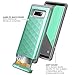 Galaxy Note 8 Case, Clayco Argos Series Premium Hybrid Protective Wallet Case for Samsung Galaxy Note 8 (Built-in Credit Card/ID Card Slot) (MintGreen)