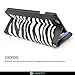 caseen Zebra Striped iPhone 6 / 6S Wallet Case (Black/White) - Ferina Series