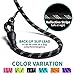 COOYOO 2 Pack Dog Leash 5 FT Heavy Duty - Comfortable Padded Handle - Reflective Dog Leash for Medium Large Dogs with Collapsible Pet Bowl