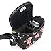 USA Gear Bridge Camera Bag Floral w/Protective Neoprene Material, Rain Cover and Adjustable Dividers Works W/Nikon Coolpix B500 / Canon PowerShot SX60, SX530 / Panasonic Lumix FZ80 & More