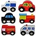 NIMNIK Wooden Cars for Toddlers Bus Engine Emergency Vehicles | Small Cars, Mini Transportation Vehicles | Educational Toy for Early Learning for 3-10 Year Olds