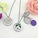 YOUFENG Essential Oil Necklace Diffuser Family Tree of Life Necklace Pendant Aromatherapy Locket 49 Refill Pads (Mother Daughter Oil Locket)