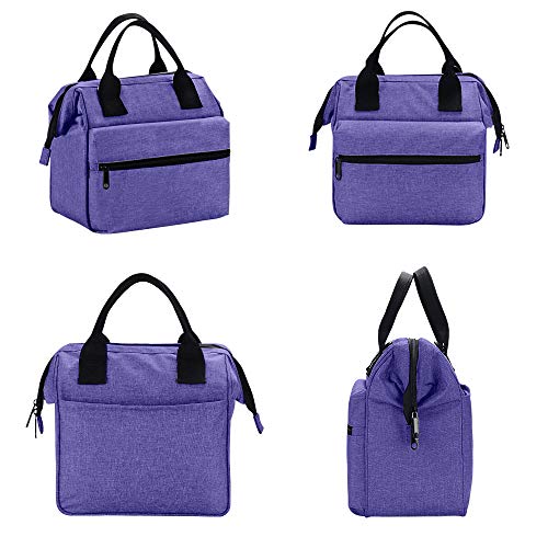 Srise Lunch Box Insulated Lunch Bag For Men & Women Meal Prep Lunch Tote Boxes(Purple) …