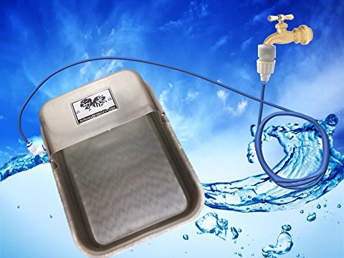 Automatic Self Filling Pet Waterer Bowl Connects To Garden Hose