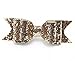 Fireboomoon 2 Pack Glitter Satin Big Bow Hair Clip, Hair Bows Boutique Barrette Bling Sparkly Glitter Sequins Accessory For Girls And Women (Gold and Black) hair bows for women,black hair bow