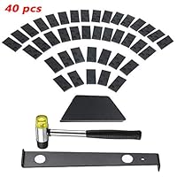 Laminate Wood Flooring Installation Kit with 40 Spacers,Tapping Block, Pull Bar, Rubber Hammer