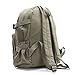 The Punisher Skull Backpack in Olive Canvas with Black Skull, Large