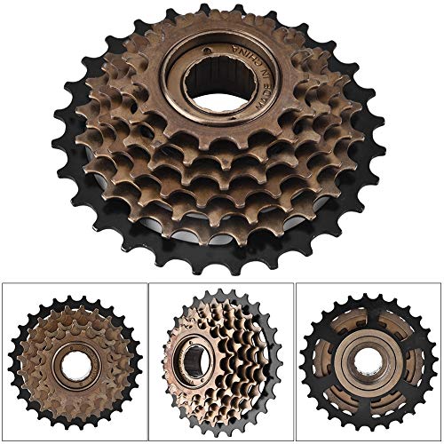 image for VGEBY1 Bicycle Freewheel, Brown Cycling Cassette Sprocket 7 Speed for 