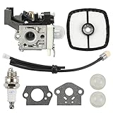Hilom RB-K93 Carburetor for Echo SRM225 SRM-225 GT225 PAS225 SRM225i SRM-225U SRM-225SB PE225 PPF225 SHC225 A021001690 A021001691 A021001692 A21001690 Trimmer & Fuel line kit & Air Filter