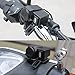 RioRand Black 5V 2.1A USB Phone 12V Motorcycle Handlebar Handle Bar Clamp Charger Power Port Socket Set