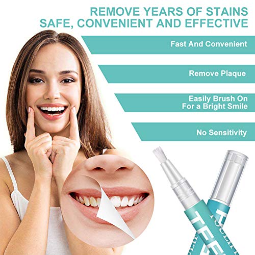 Teeth Whitening Gel,Teeth Whitening Pen,Teeth Whitening Kit,3 Pack Teeth Whitener Instant Painless for Sparkling White Teeth Whitening,Easy to Use,Travel friendly