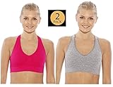 Just Intimates Racerback Sports Bra (Pack of 2)