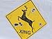 DEER CROSSING SIGN Metal/BULLET HOLES/Rustic Hunting Cabin Lodge Street Road Decor new
