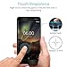 [2 Pack] Nokia 6 2018 Screen Protector, KATIAN HD Full Coverage Protector [Anti-Scratch] [Anti-Fingerprint] [No-Bubble], 9H Hardness Tempered Glass Film for Nokia 6 2018 [Black]