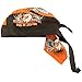 Just Ride Motorcycle Biker Bandana Headwrap Headscarf Adjustable Cap Hat Orange