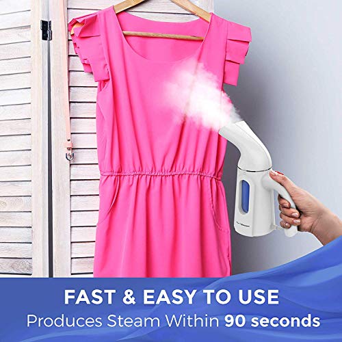PurSteam Travel Steamer for Clothes. Highest Quality, Fastest Heating InfaTherm Technology , 8-in-1, Wrinkle Remover- Clean- Sterilize-Refresh- Treat-, Auto Off - Thumbnail 3
