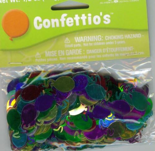 CONFETTIO'S CONFETTI DESIGNWARE. BALLOONS. 1/2 OZ. AMERICAN GREETINGS. by CONFETT
