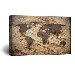 signwin Canvas Wall Art World Map Canvas Prints...