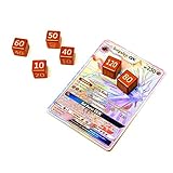 CNC Machined Aluminum Pokemon TCG Damage Counter Dice (6 pcs) Fighting Orange Color For Pokemon TCG, Burning Shadows, Guardians Rising, Sun and Moon