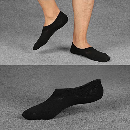 image for Closemate Mens No Show Socks Low Cut Non Slip Cotton Invisible Casual 