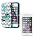iPhone 5 5S SE Case + Tempered Glass Screen Protector, Cafeleo Slim Rugged Cover 3 in 1 Heavy Duty Armor Impact Shockproof Protective for Apple iPhone 5/5S/SE