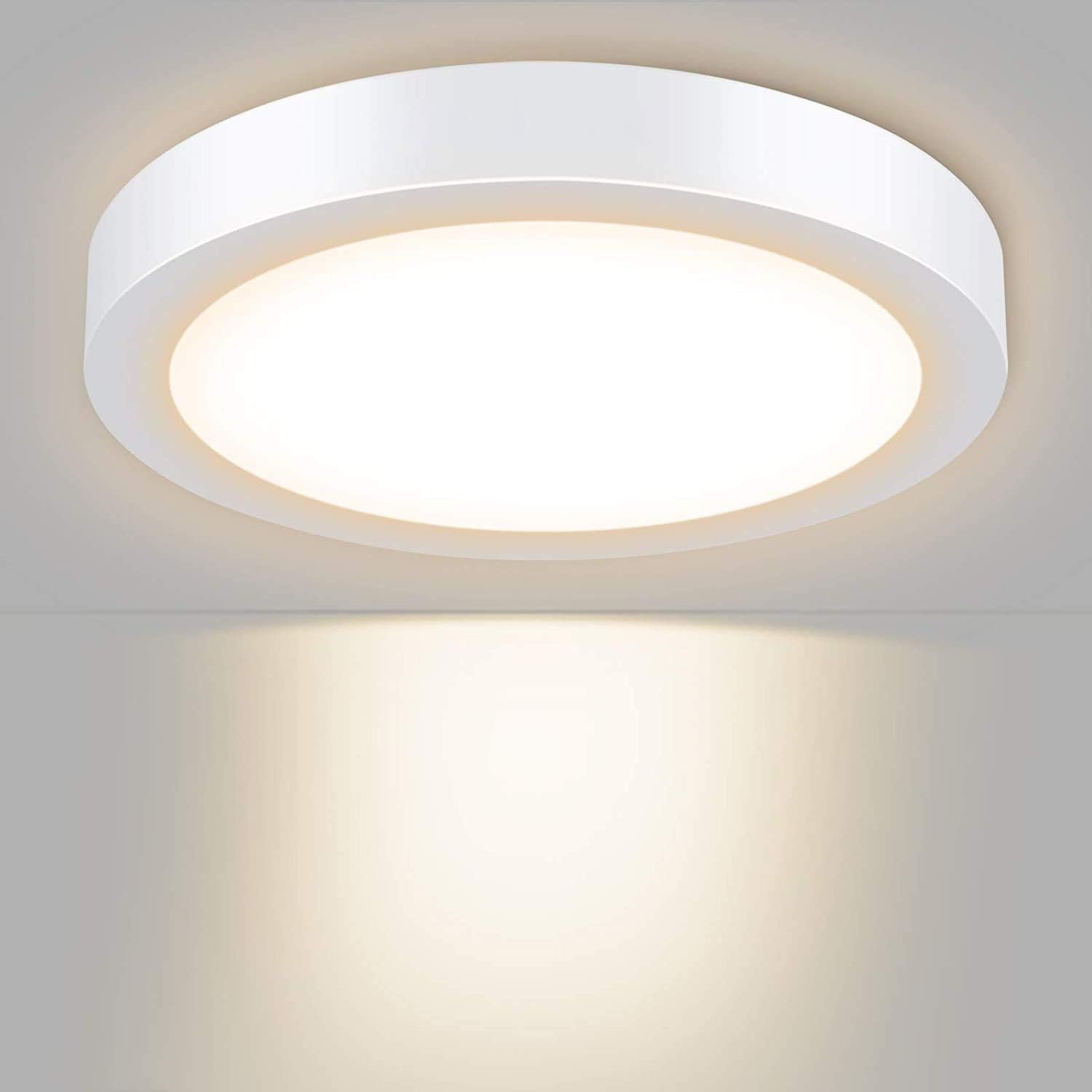DINGLILIGHTING 18W Led Bathroom Ceiling Light, Warm White.Surface