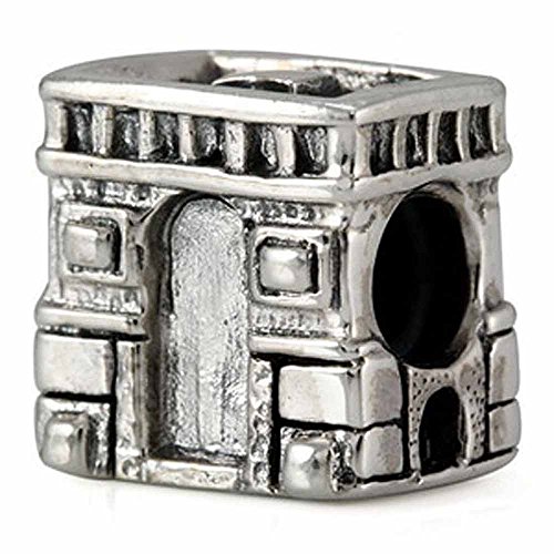 Ohm Sterling Silver Arc de Triomphe Bead Charm