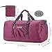 G4Free 60L Lightweight Foldable Duffel Bag Sports Gym Travel Duffel Overnight Weekend Bag Carry on Luggage Men Women (Purple)