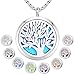 Essential Oil Diffuser Aromatherapy Necklace,Stainless Steel Magnetic Pendant Locket Necklaces with 26