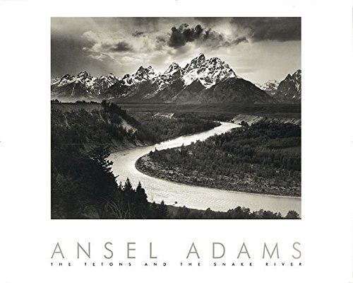 Snake River and the Tetons by Ansel Adams 30x24 Black & White Landscape Print Poster