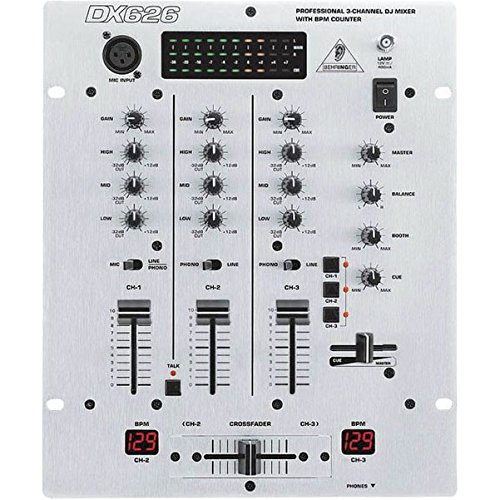 title=Behringer DX626 mixer professionale 3 canali Phono/Line/Mic + Contatore Bpm