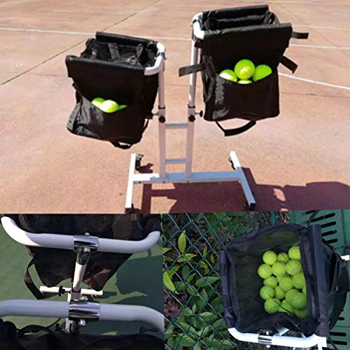 image for NAKOBO 280 Tennis Ball Hopper Basket Portable and Moveable Teaching an