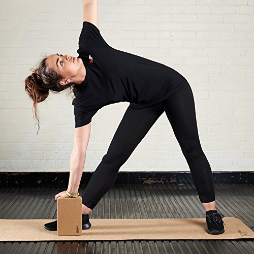 Mirafit-Natural-Cork-Yoga-Block-for-YogaPilates-Exercise-Routine