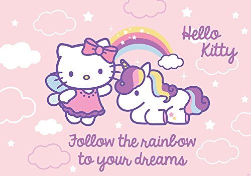 Tapetokids Hello Kitty Photo Wallpaper Size XS S M L XL XXL XXXL Fleece or Paper, Paper, Pink, 254 x 184 cm (Breite x Höhe)
