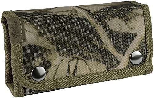 BronzeDog Shooter's Pouch Nylon Ammo Cartridge Belt Holder Shotgun 12 16 Gauge Camo Shotshell Carrier Hunting Accessories (Green Oak Camo)
