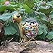 Outdoor Solar Lighting, Seven Color Changing LED Lights, Metal Art Snail Statues, Animal Garden Decorations for Gardens, backyards, Roads, lawns, Yard Art Decorations