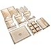 The Broken Token Mysterium Compatible Game Organizer - Wood Storage Box with Multiple Trays
