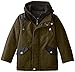 iXtreme Boys' Polyester Filled Faux Wool Coat with Fleece Hood